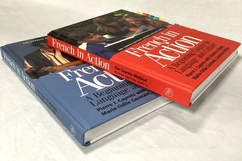French In Action Second Edition Parts 1 & 2 Hardcover Textbook Set Yale gallery