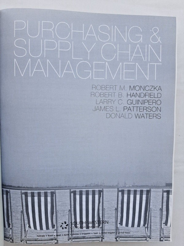 Purchasing & Supply Chain Management by R. M. Monczka & others, Cengage Learning gallery