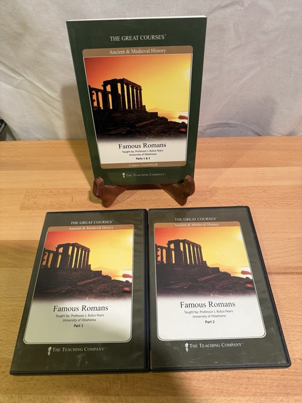 The Great Courses: Famous Romans Parts 1 & 2 (4 DVDs & Guidebook)