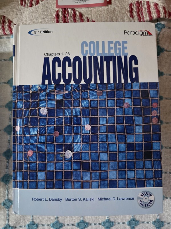 College Accounting Paradigm 5th Edition (1-28 Chapters)