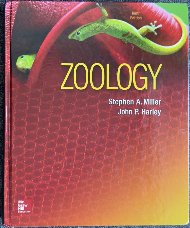 Zoology Hardcover John P., Miller, Stephen A. Harley