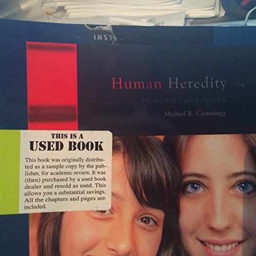 Human Heredity: Principles and – Paperback, by Cummings Michael – Acceptable