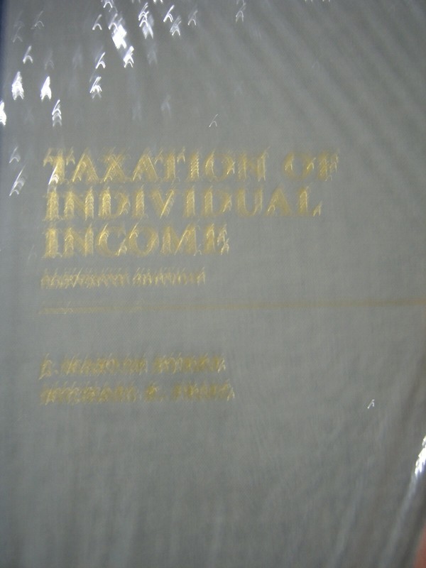 TAXATION OF INDIVIDUAL INCOME 11th EDITION HARDBOUND NEW IN PLASTIC WRAP :BB19-1 gallery