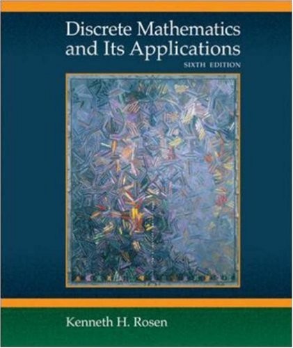 DISCRETE MATHEMATICS AND ITS APPLICATIONS By Kenneth H. Rosen – Hardcover *VG+*