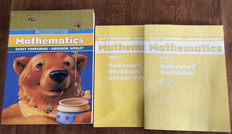 2nd Grade 2 Math Homeschool student edition 502 pages Plus Homework book & key