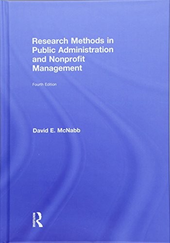 Research Methods in Public Administ..., McNabb, David E