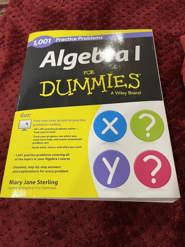 Algebra I For dummies Practice Problems Like New 431 Pages 2013