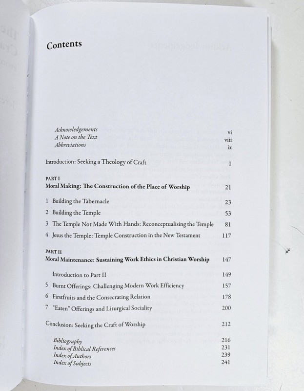 Theology of Craft and the Craft of Work : From Tabernacle to Eucharist by Jeremy gallery