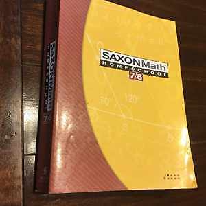 Saxon Math 7/6: Homeschool Edition – Paperback, by SAXON PUBLISHERS – Good o