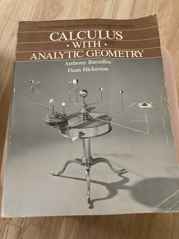 Calculus With Analytic Geometry Textbook With Solutions Manual Simmons 1st Ed gallery