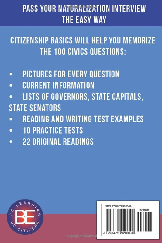 Citizenship Basics U.S. Citizenship Test Study Guide 100 Civics Questions gallery