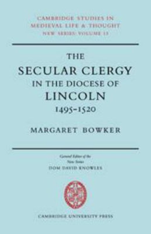Secular Clergy Diocese Lincoln Hardcover Margaret Bowker