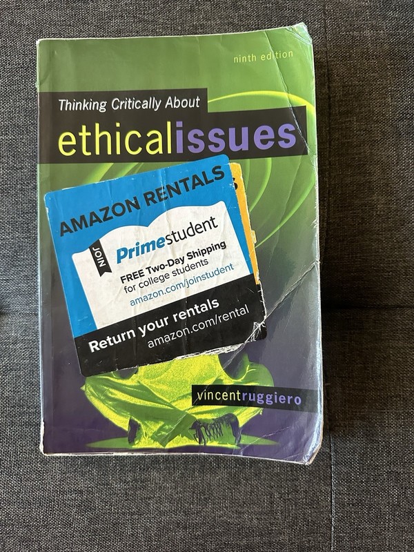 Thinking Critically about Ethical Issues by Vincent Ryan Ruggiero