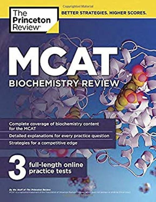 MCAT Biochemistry Review Paperback The Princeton The Princeton Re