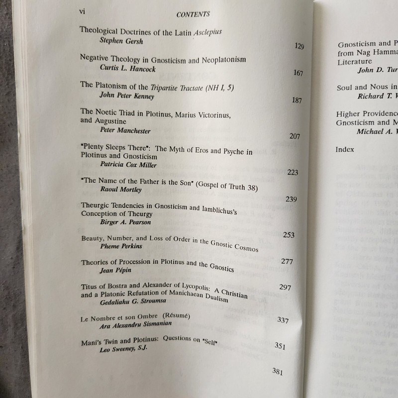 Neoplatonism and Gnosticism (Neoplatinism Vol 6) by Richard T. Wallis, Editor gallery