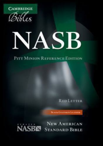 Holy Bible : NASB Pitt Minion Reference, Black Goatskin Leather, Paperback by…