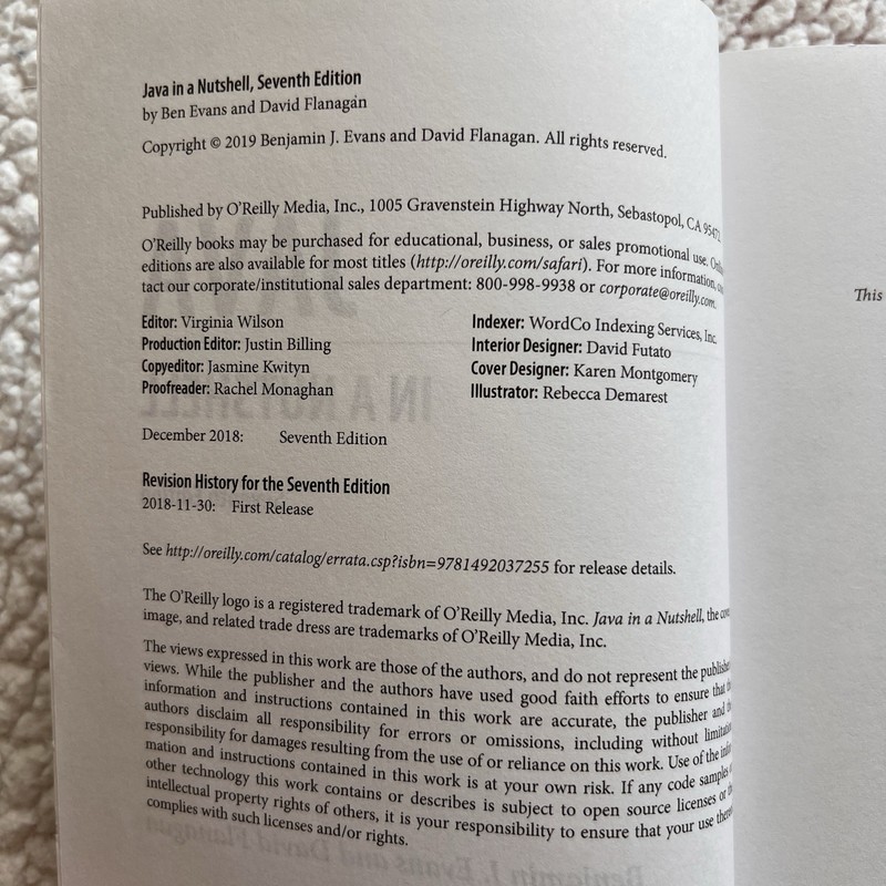 Java in a Nutshell (7th Edition) – Ben Evans & David Flanagan – O’Reilly gallery