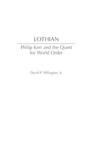 David P. Billington Jr. Lothian (Hardback) (UK IMPORT)