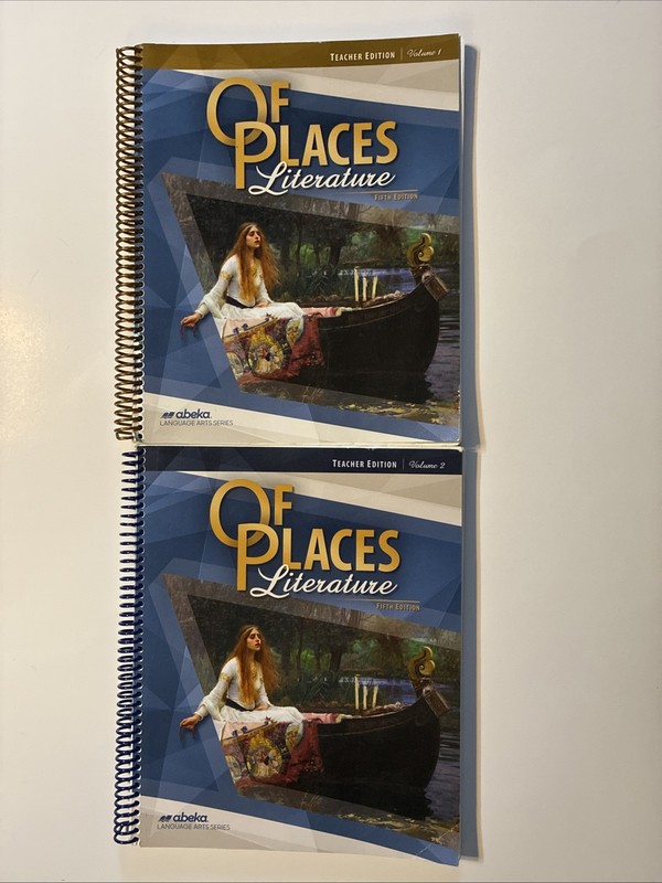 ABeka Of Places Literature Teacher Edition Volumes 1 & 2 8th Grade fifth edition