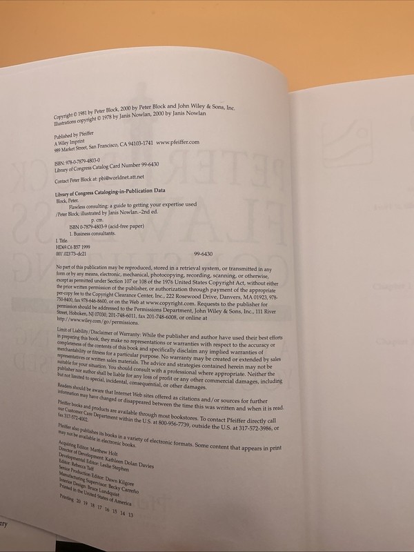 Flawless Consulting : A Guide to Getting Your Expertise Used by Peter Block... gallery