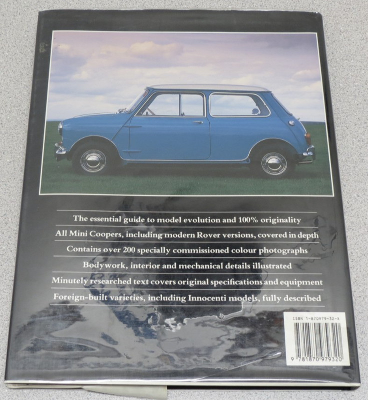 Original Mini-Cooper and Cooper S : Restorer's Guide to 997 998 970 1071 1275 gallery