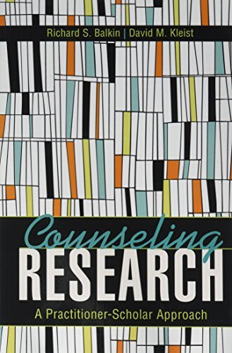 Counseling Research: A Practitioner…, Kleist, David M