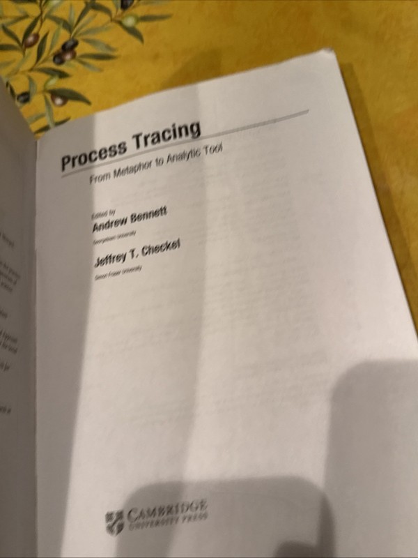 Process Tracing: From Metaphor to Analytic Tool (Strategies for Social Inquiry) gallery