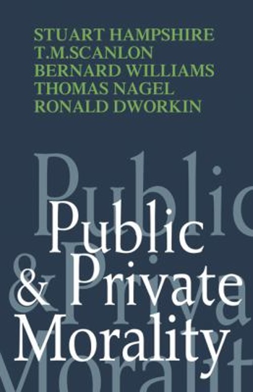 Public and Private Morality Paperback