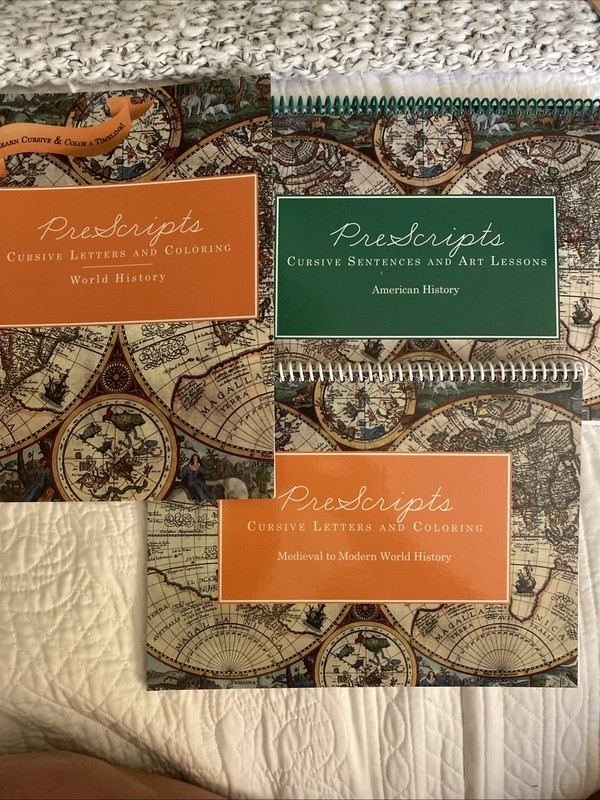 Prescripts (Classical Conversations Cursive Copy Work) all 3 BOOKS INCLUDED