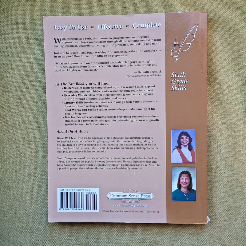 Learning Language Arts Through Literature -The Tan Book Teacher guide Homeschool gallery