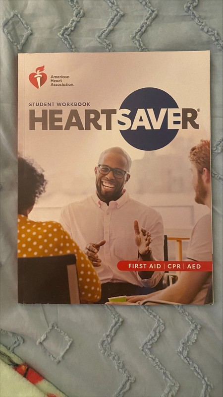 Heartsaver First Aid CPR AED Student Workbook by American Heart Association…