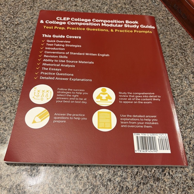 CLEP College Composition Book and College Composition (2017, Trade Paperback)New gallery