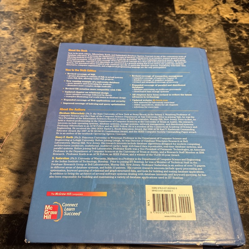 Database System Concepts - Silberschatz, Abraham - Good - hardcover gallery