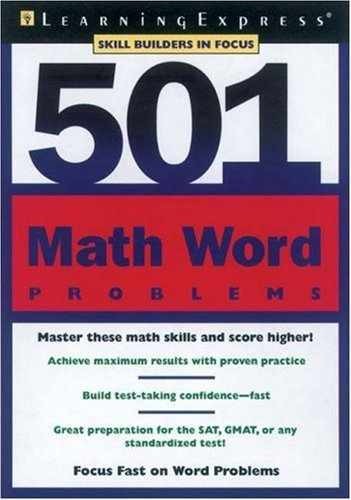 501 Math Word Problems – Paperback, by LearningExpress – Very Good