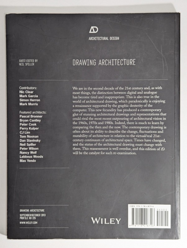 Drawing Architecture by Neil Spiller 2013 Architectural Design Trade Paperback gallery