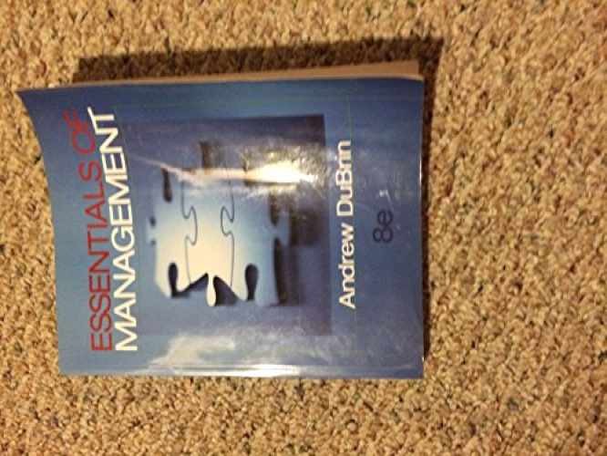 Essentials of Management – Paperback, by DuBrin Andrew J. – Acceptable