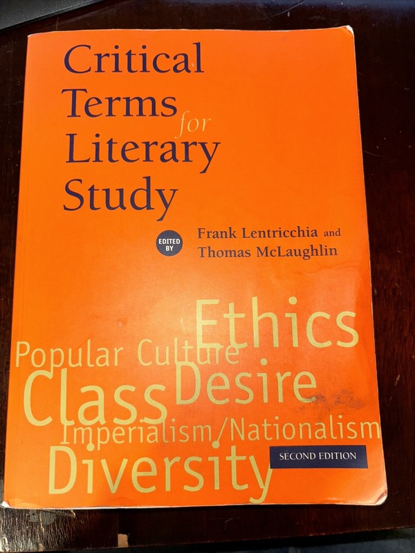 Critical Terms for Literary Study (2nd ed, GOOD), Lentricchia and McLaughlin