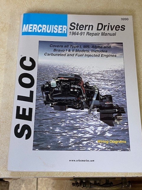 Seloc Mercruiser Stern Drives 1964 – 91 Repair Manual Type I MR Alpha Bravo 3200