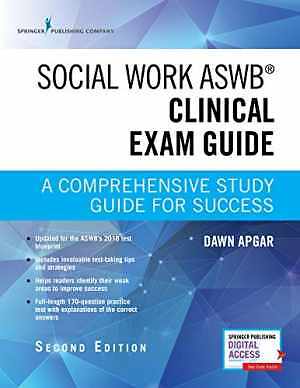 Social Work ASWB Clinical Exam Guide, – Paperback, by Apgar PhD LSW – Good