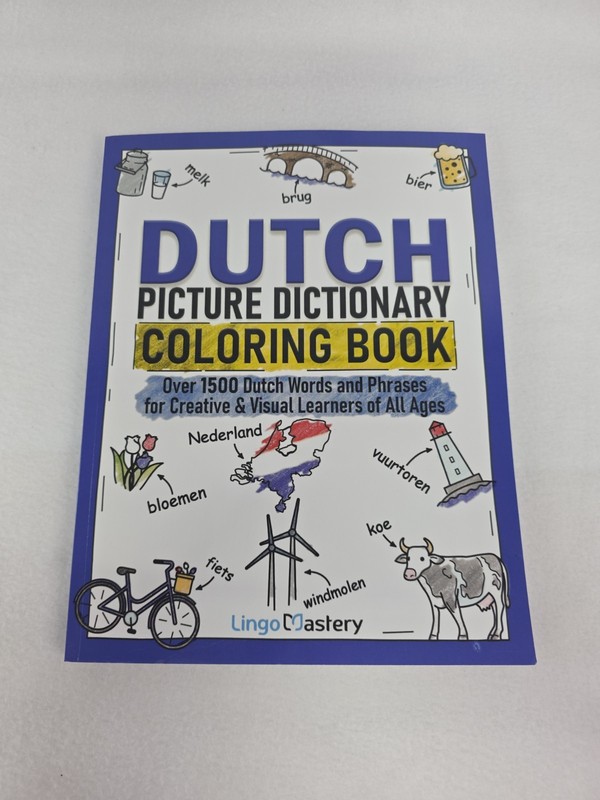 💥💥 Dutch Picture Dictionary Coloring Book: Over 1500 Dutch Words Phrases New