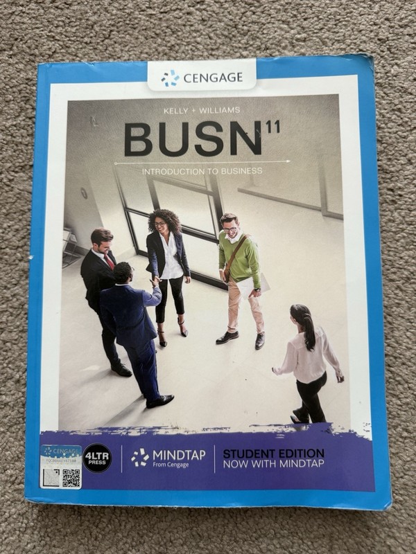 BUSN 11 – Introduction To Business College Textbook