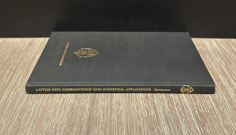 LATTICE PATH COMBINATORICS WITH STATISTICAL APPLICATIONS By T. Narayana 1979 HC gallery