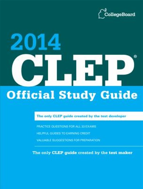 CLEP Official Study Guide 2014 Paperback College Board Staff
