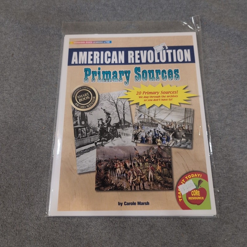 American Revolution Primary Sources Carole Marsh Gallopade History Resource New