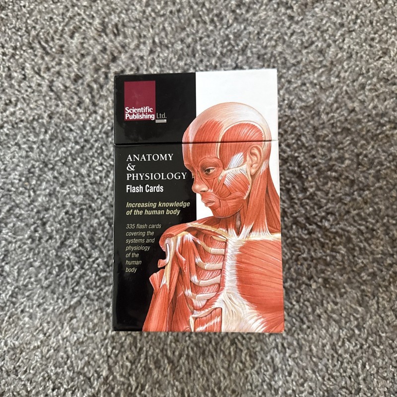 Anatomy & Physiology Flash Cards Scientific Publishing 335 Cards Pre-Med Box