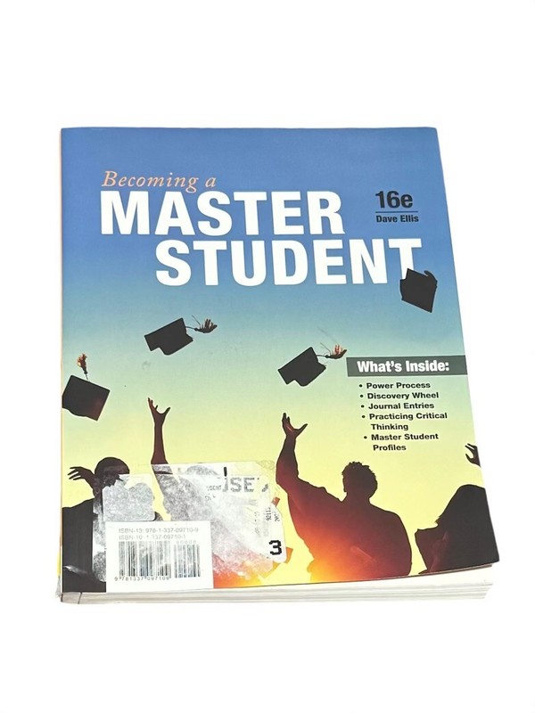 Mindtap Course List Ser.: Becoming a Master Student by Dave Ellis (2017,…