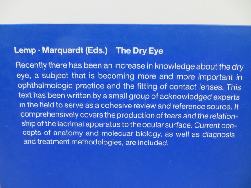 THE DRY EYE A Comprehensive Guide by R. Marquardt (1992, Hardcover) medical book gallery