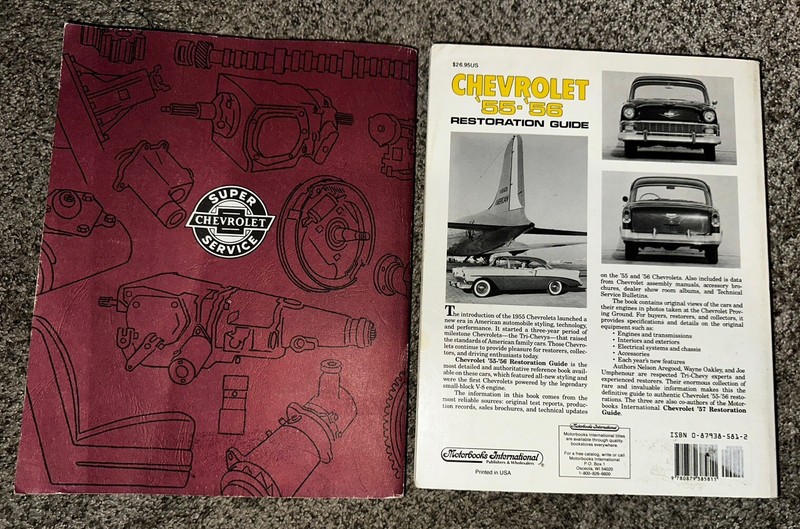 LOT OF 2 1955 1956 Chevrolet Restoration Guide 55 56 Chevy Manual Book BOOKS gallery