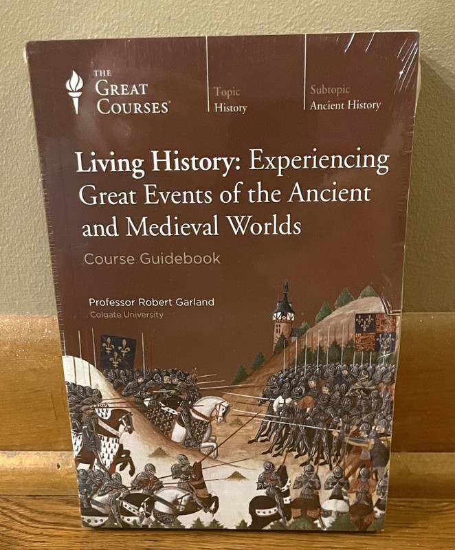LIVING HISTORY: Great Events-Ancient, Medieval-GREAT COURSES-4 DVD, Book-NEW!