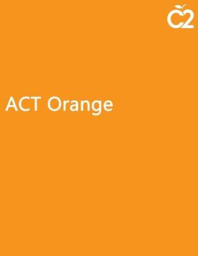 ACT Orange – Paperback By Genius, Test Prep – GOOD